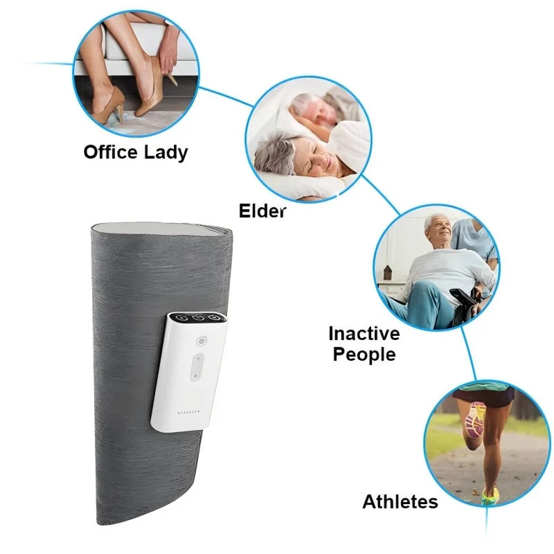 Cordless Airbag Compression Leg Massager and Calf Muscle Relief for Daily Home - 6