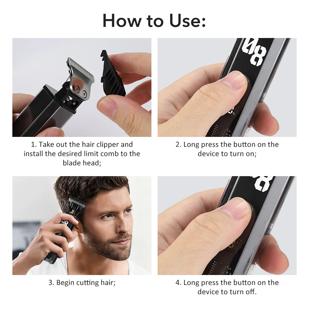 Hair Clipper and Electric Trimmer for Professional Grooming and Home Haircuts - 9
