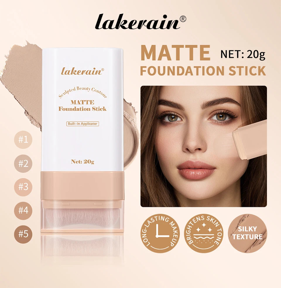 Skin Tint Foundation Stick and Radiant Balm Serum for Daily Natural Coverage - 21