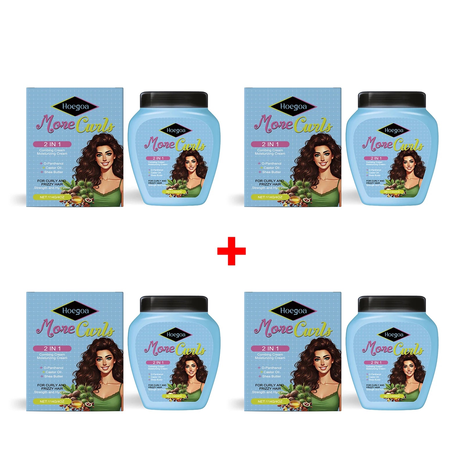 More Curls Hair Cream and Curl Defining Leave In for Hydrating Frizzy Hair - 21