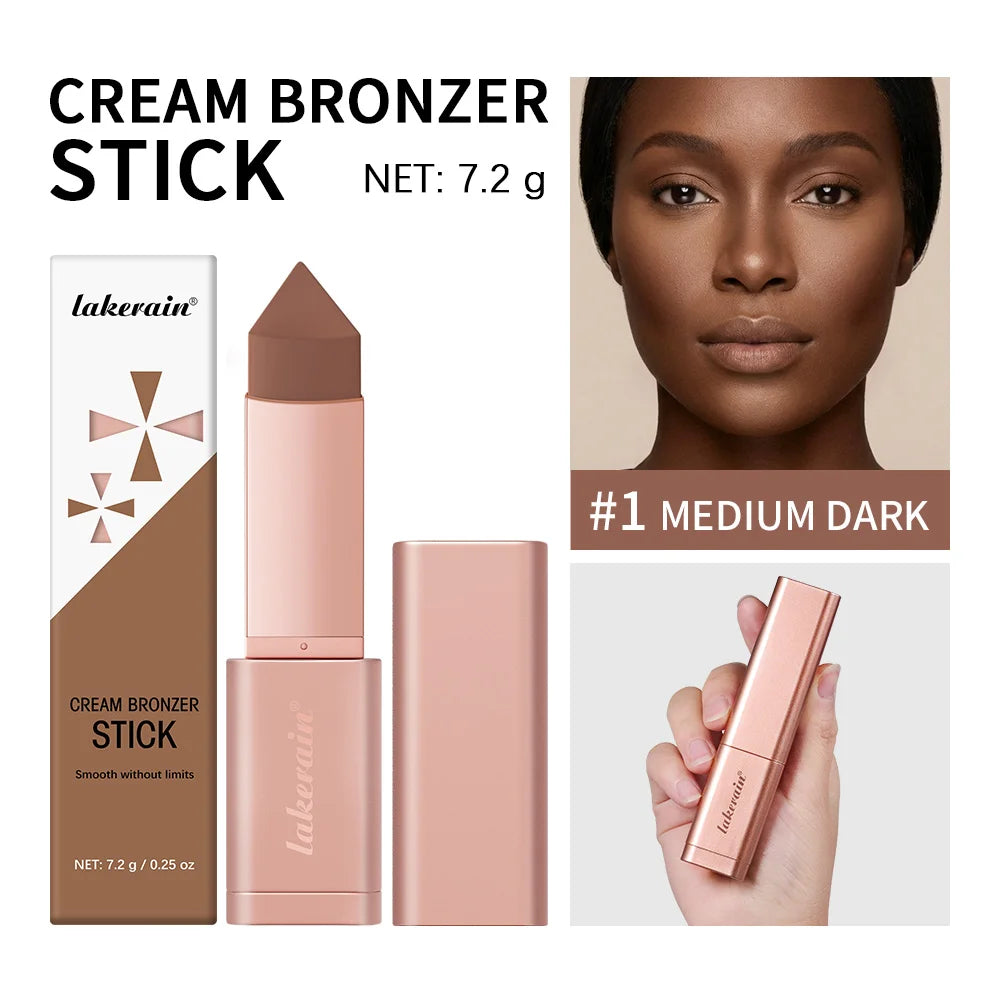 Cream Bronzing Stick and Contour Shaping Makeup for a Natural Sun Kissed Glow - 22
