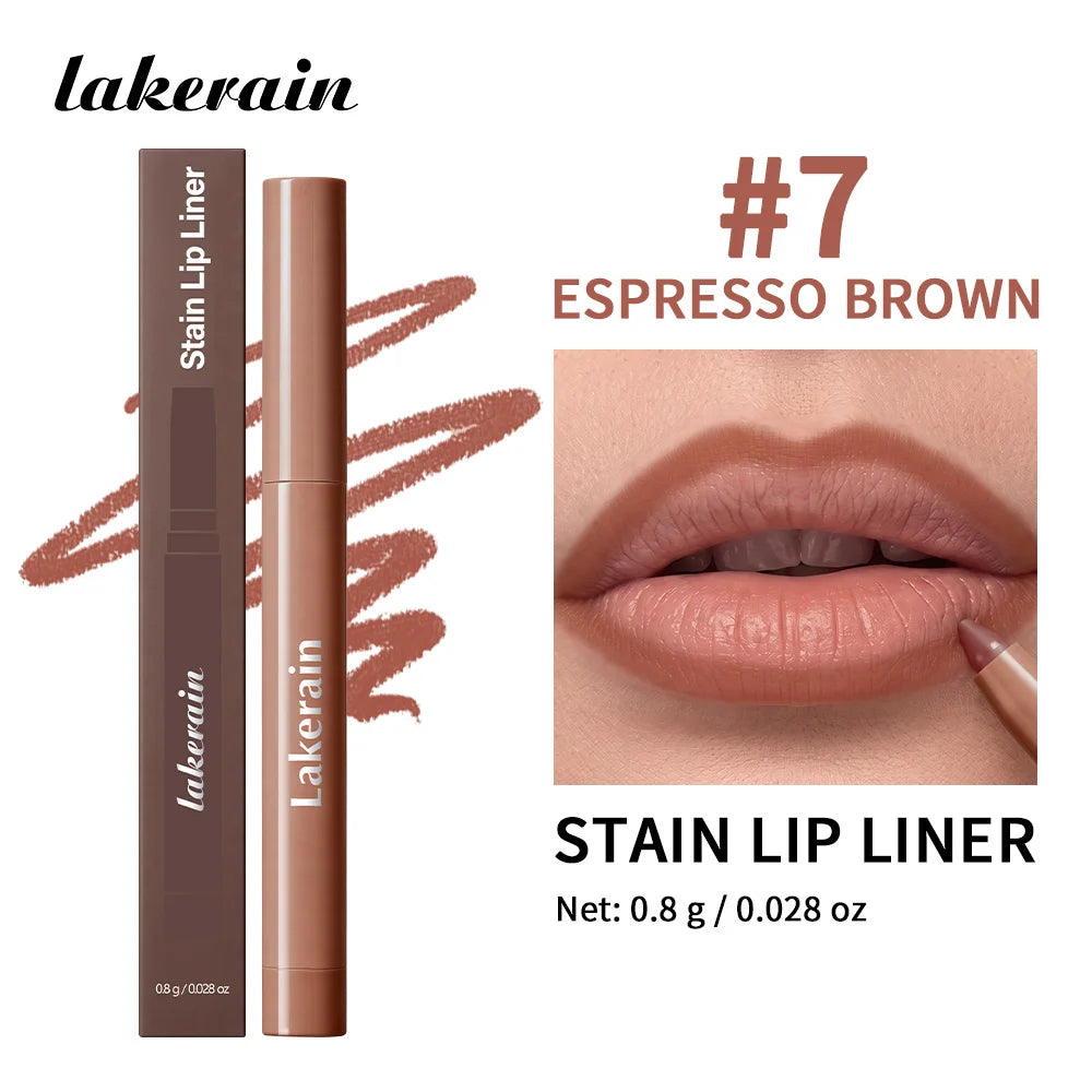 Stain Lip Liner and Matte Contour Pen for Defined Lips and Long Lasting Wear
