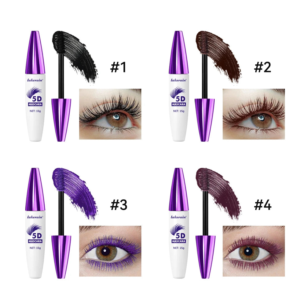 5D Mascara and Waterproof Lash Lengthening Volume Makeup for Daily Eye Styling - 6