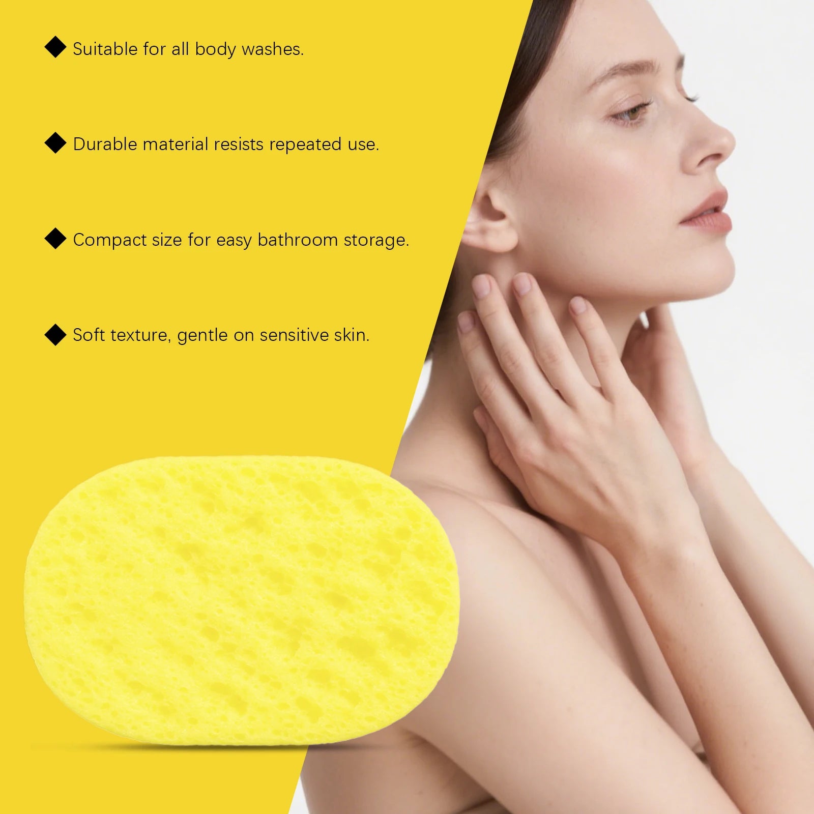Exfoliating Bath Sponge and Body Scrubber for Daily Skin Cleansing and Refreshing - 6