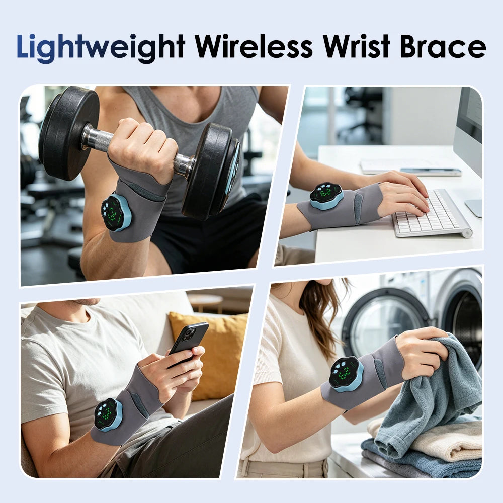 Electric Wrist Massager and EMS Support Brace for Muscle Relief and Daily Comfort - 11