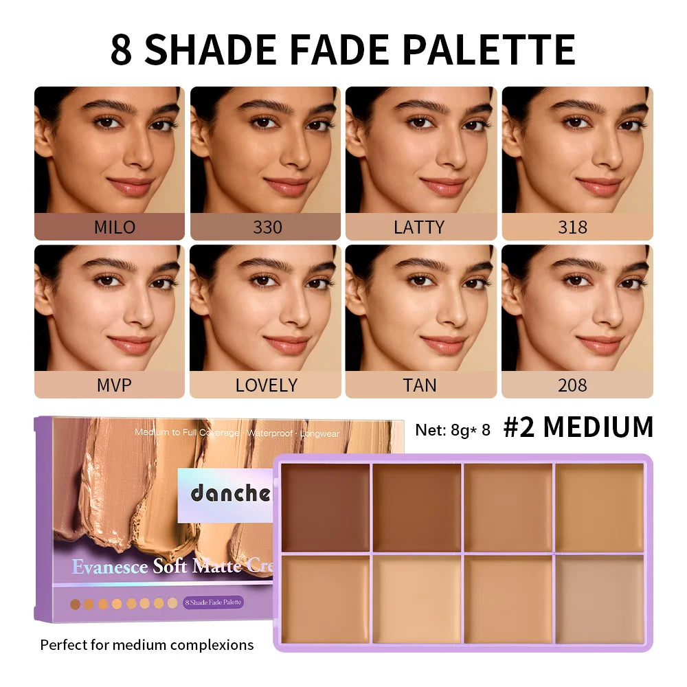 Cream Concealer Palette and Contour Kit for Professional Face Makeup Looks - 1