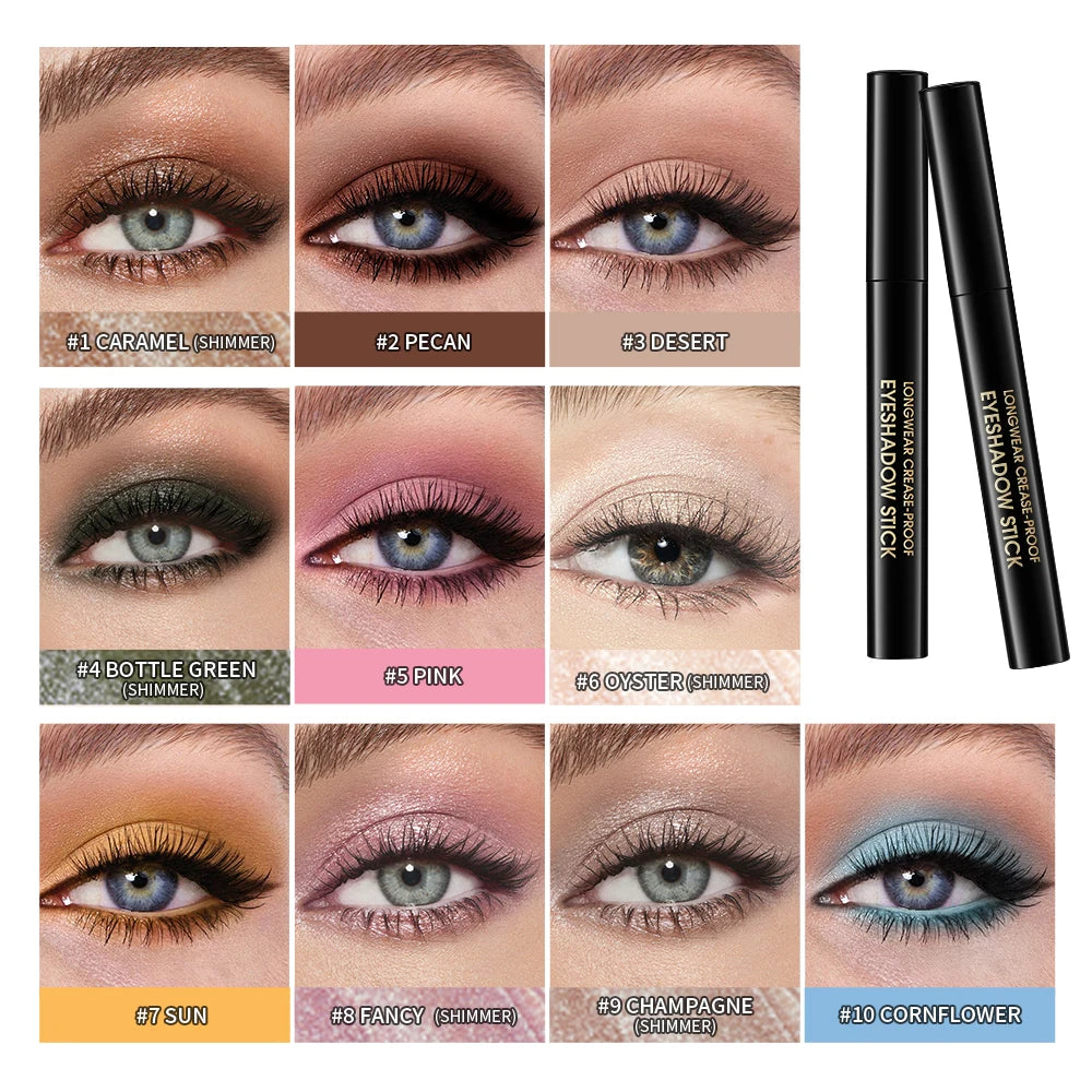 Eyeshadow Stick and Cream Makeup Pencil for Long Lasting Daily Eye Enhancement - 2