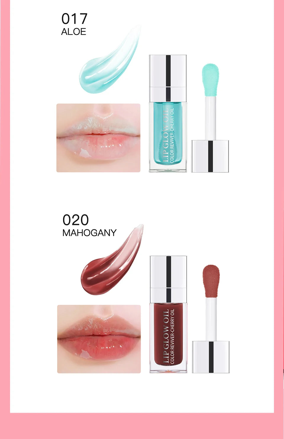 Lip Oil Plumping Lip Gloss and Hydrating Tinted Lip Glow for Daily Makeup Routines