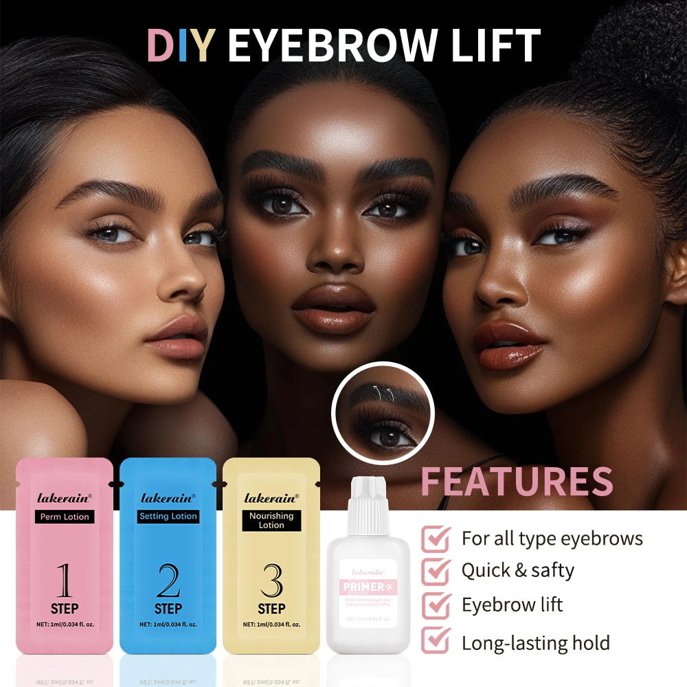 Brow Lamination Kit and Eyebrow Perm Set for Professional Salon Style Brows