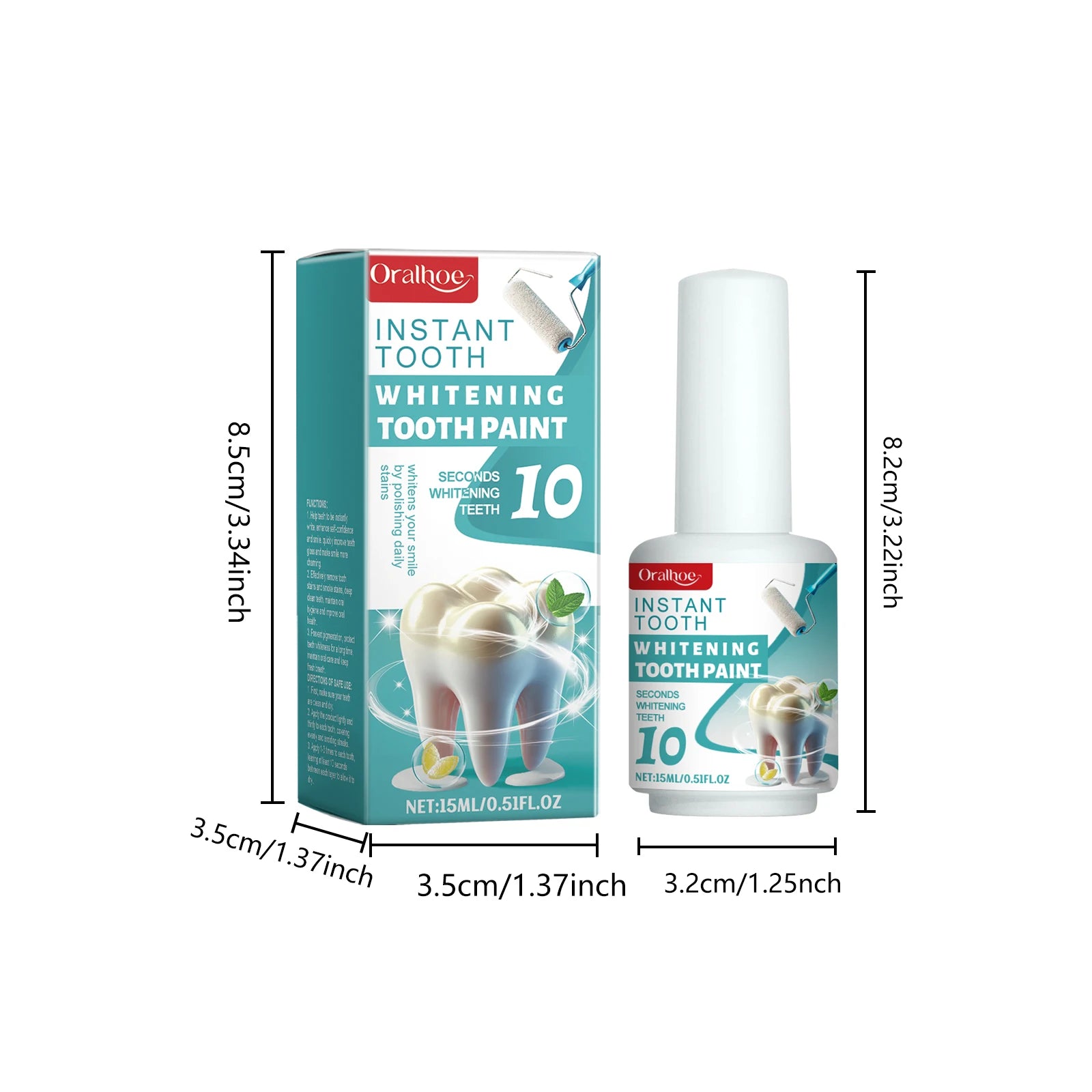 Teeth Whitening Paint and Dental Brightener Gel for a Brighter Confident Smile - 6