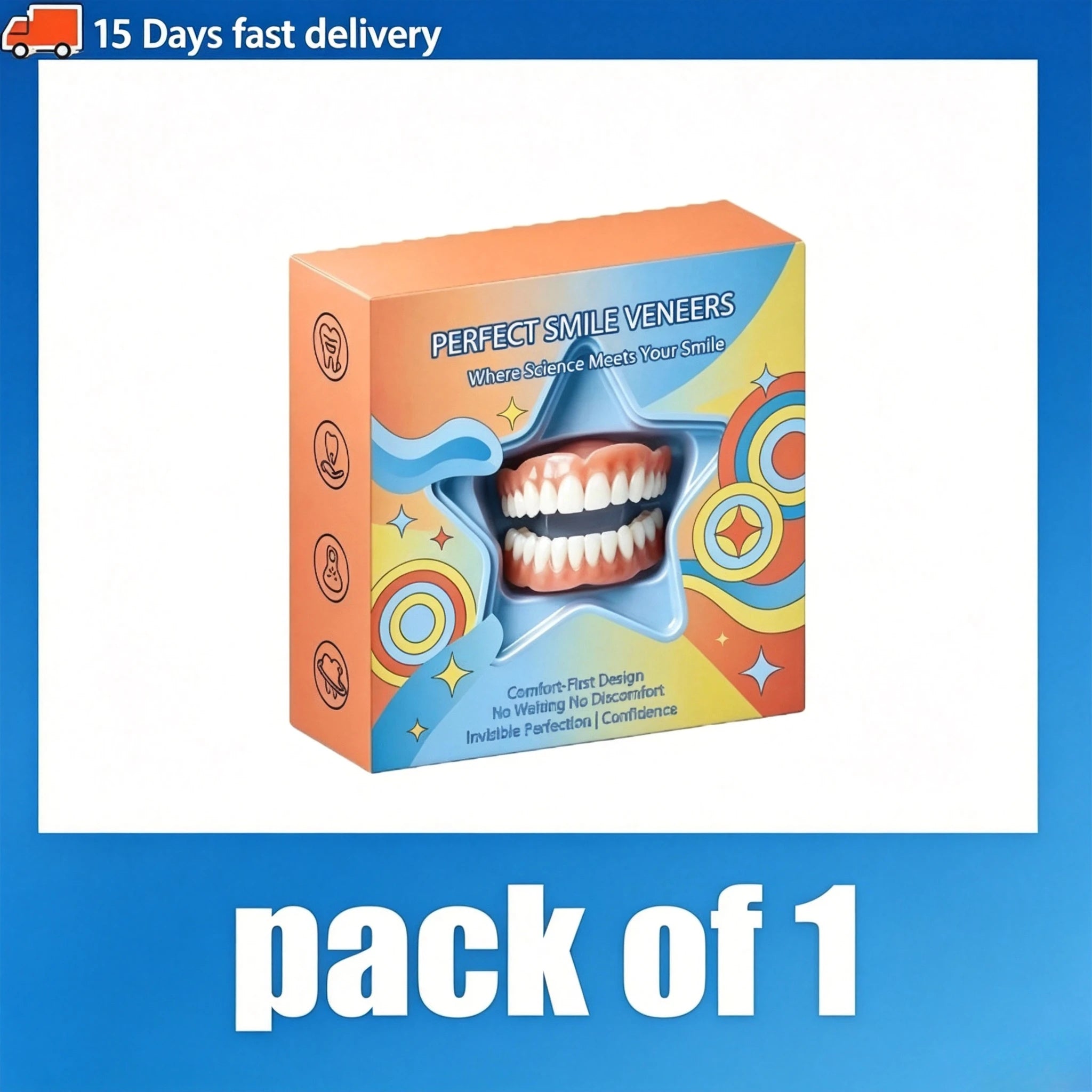 Cosmetic Fake Teeth and Denture Adhesive Kit for Natural Smile Transformation - 14