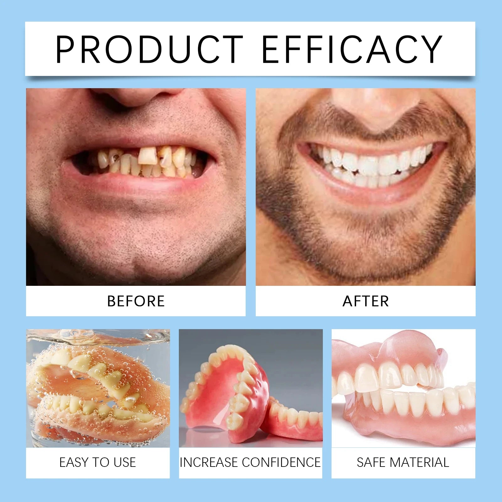 Silicone Dentures and Cosmetic Veneers for Instant Smile Restoration Confidence - 3