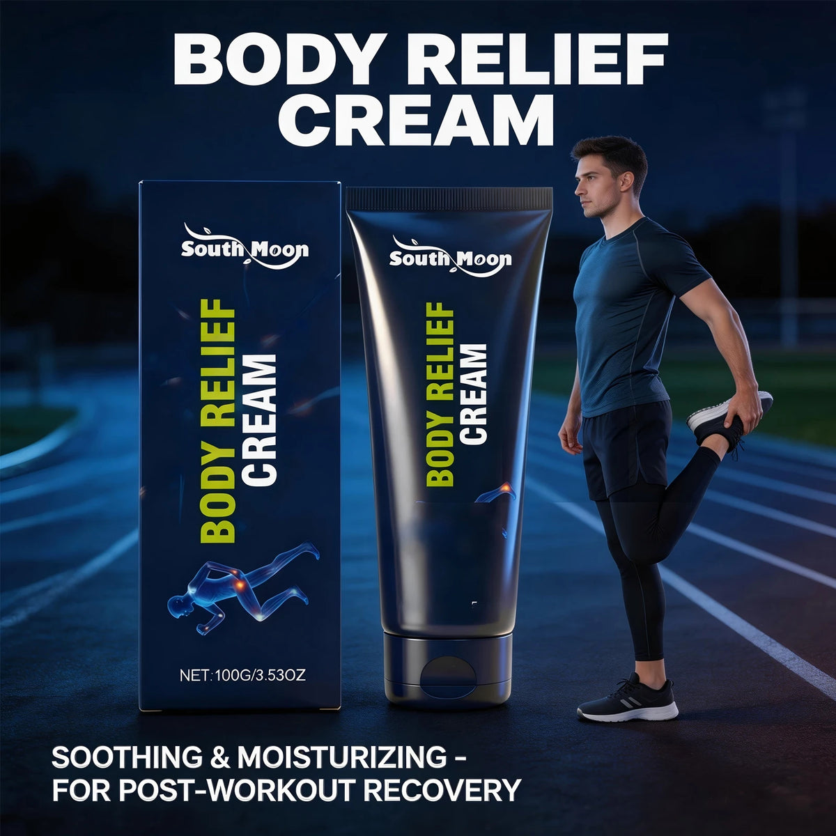 Body Relief Cream and Muscle Massage Lotion for Joint Support and Recovery