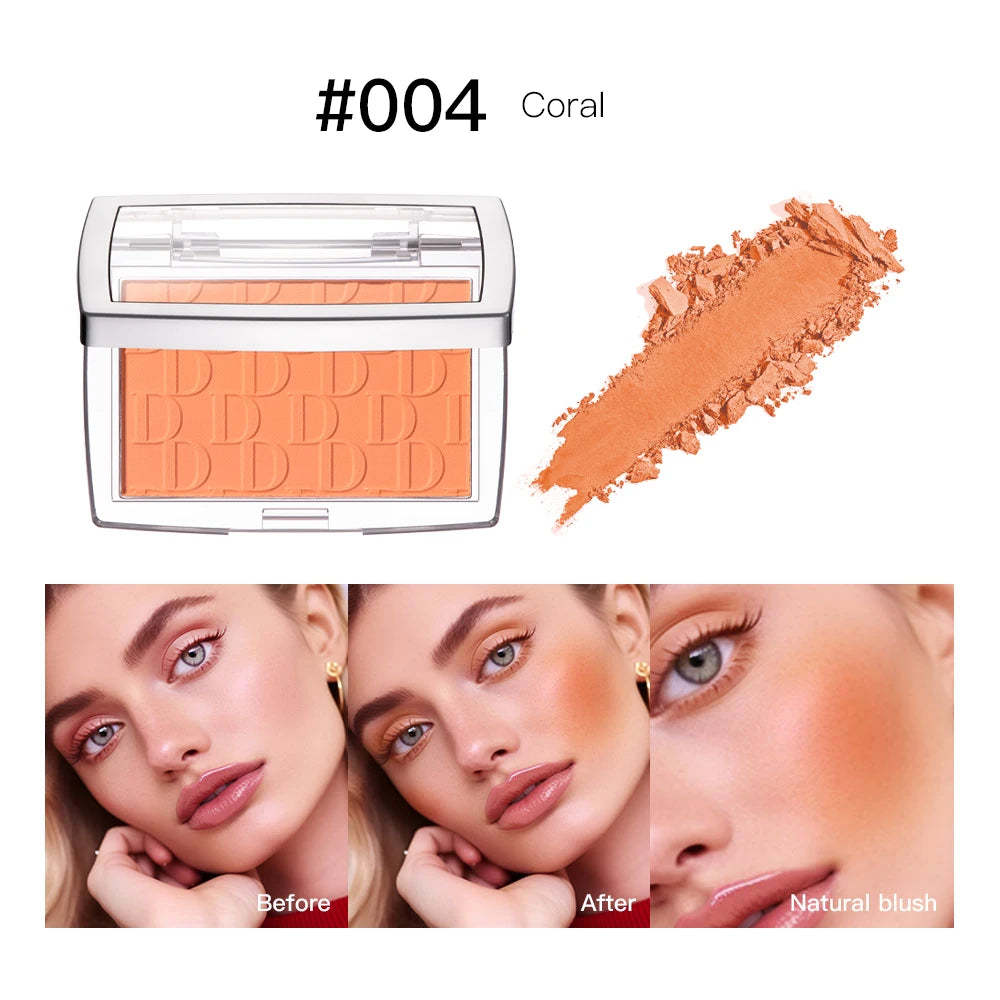 Matte Embossed Blush Palette and Facial Blusher Powder for Natural Makeup Looks - 23