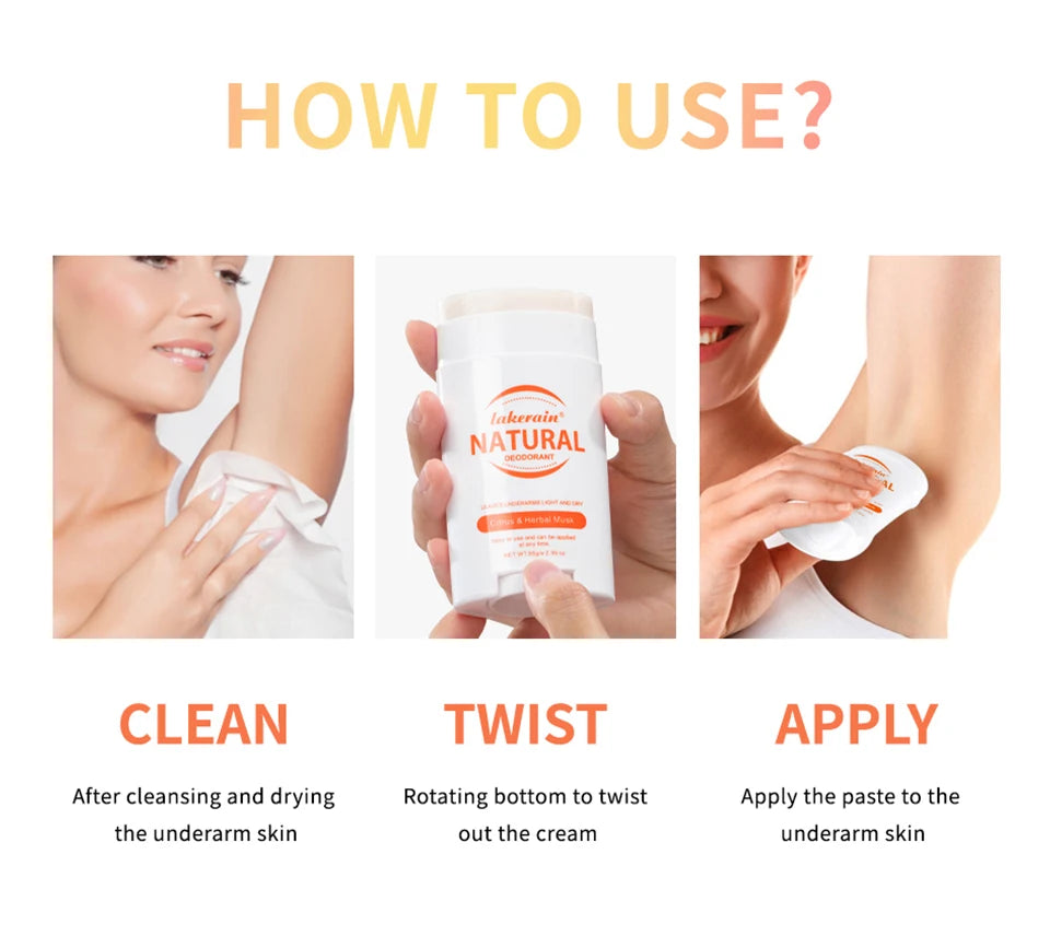 Solid Deodorant Stick and Natural Underarm Balm for Freshness All Day Long - 16