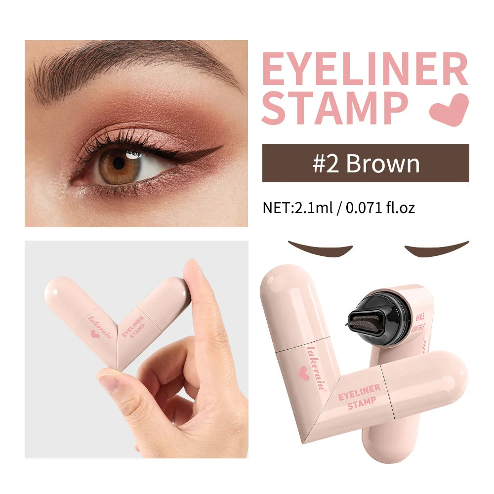 Liquid Eyeliner Stamp and Winged Eyeliner Pen for Perfect Quick Eye Makeup Looks