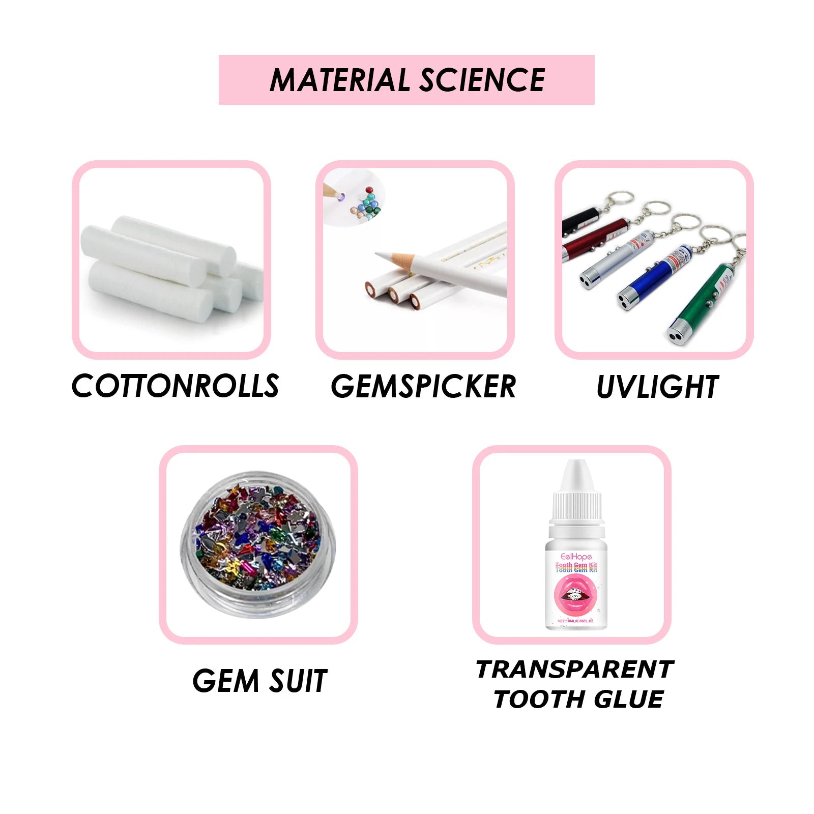 Tooth Gems Kit and Crystal Dental Jewelry for Stylish Teeth Decoration at Home - 14