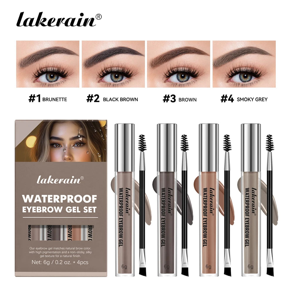 Waterproof Eyebrow Gel and Tinted Brow Enhancer for All Day Natural Looking Brows