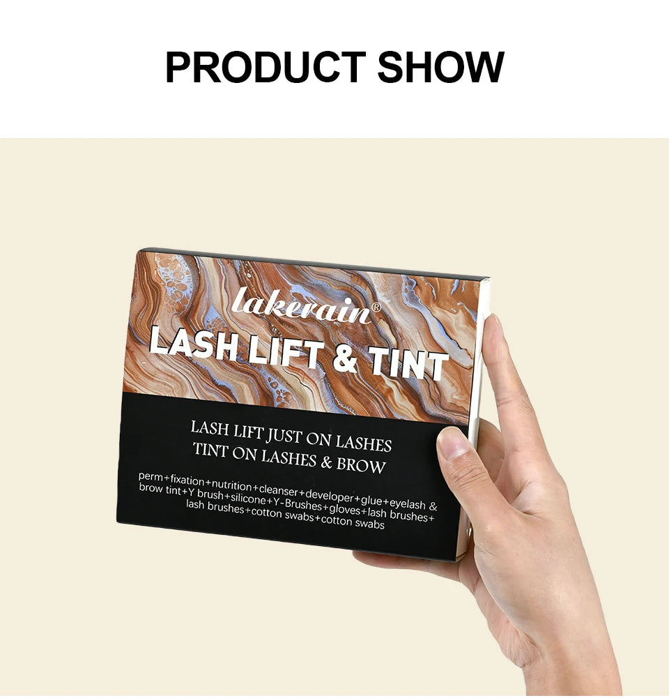 Eyelash Perm and Tint Kit or Lash Lifting Set for Professional Home Beauty