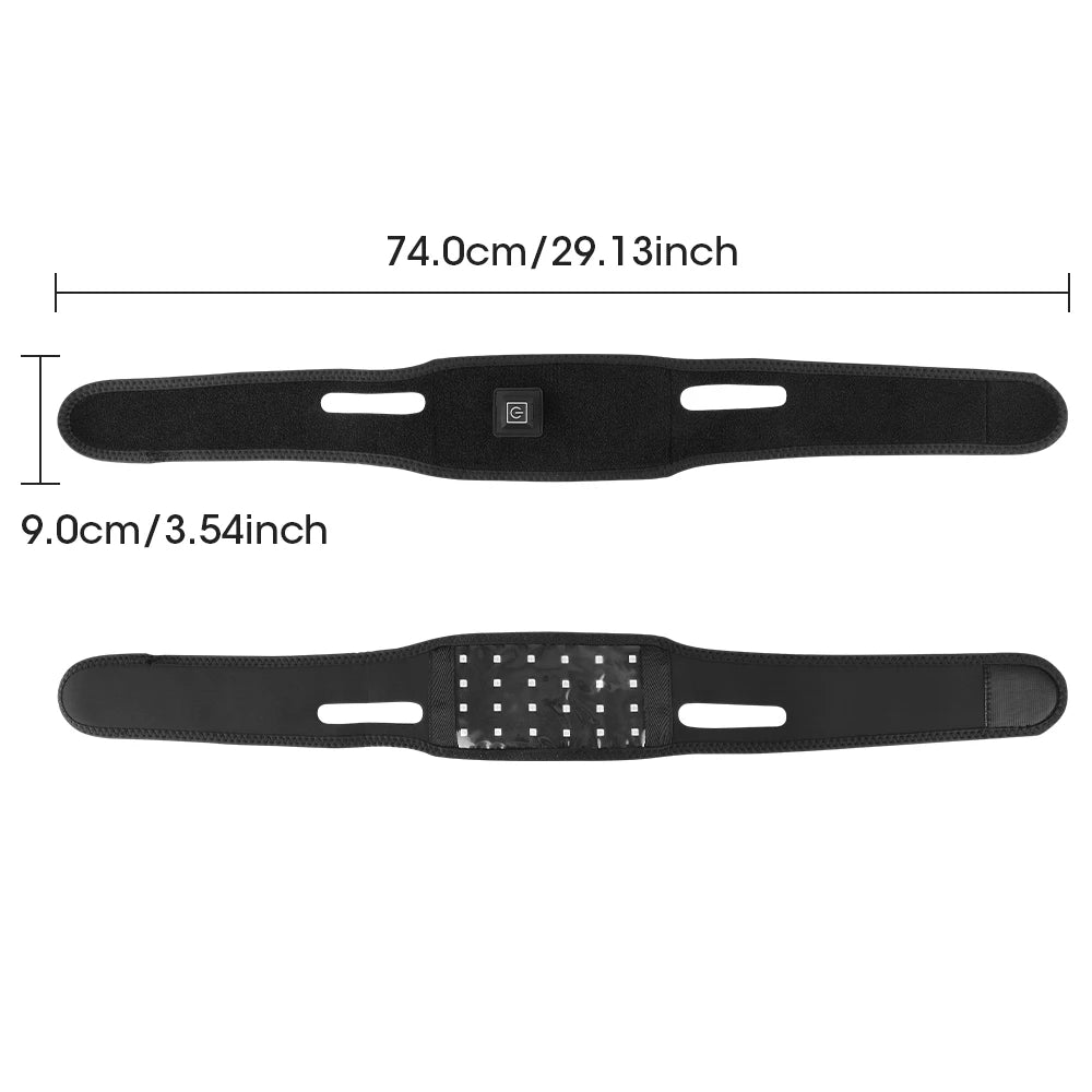 Red Light Therapy Belt and Infrared Heat Wrap for Face Neck and Body Relaxation
