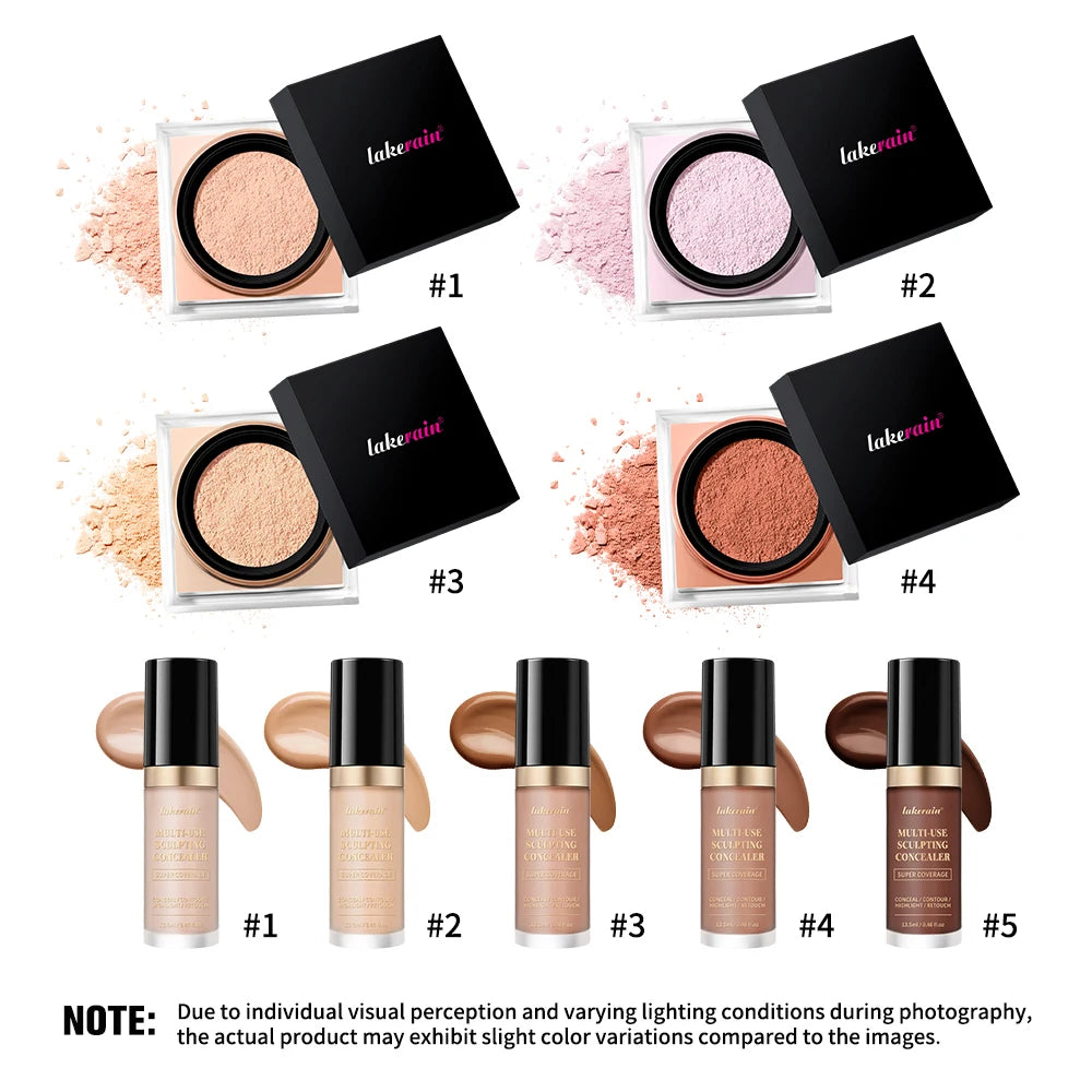 Face Makeup Set and Concealing Powder Kit for Flawless Daily Beauty Routines - 5