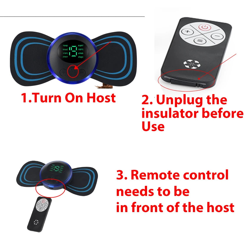 Electric Neck Massager and Body Relaxation Patch for Daily Fatigue Relief