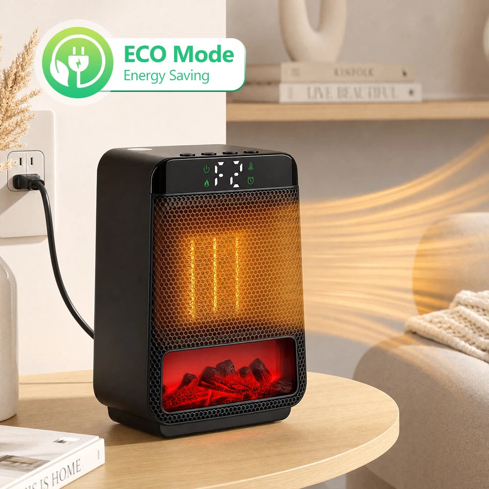 Electric Space Heater and Personal Warm Air Blower for Winter Office and Home Use - 2