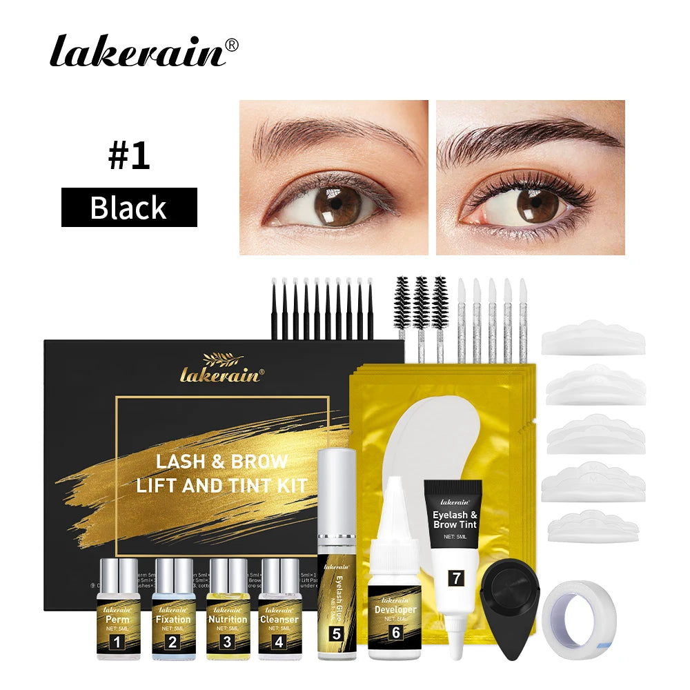 Brow Lamination and Eyebrow Tinting Kit for Professional Salon Results at Home