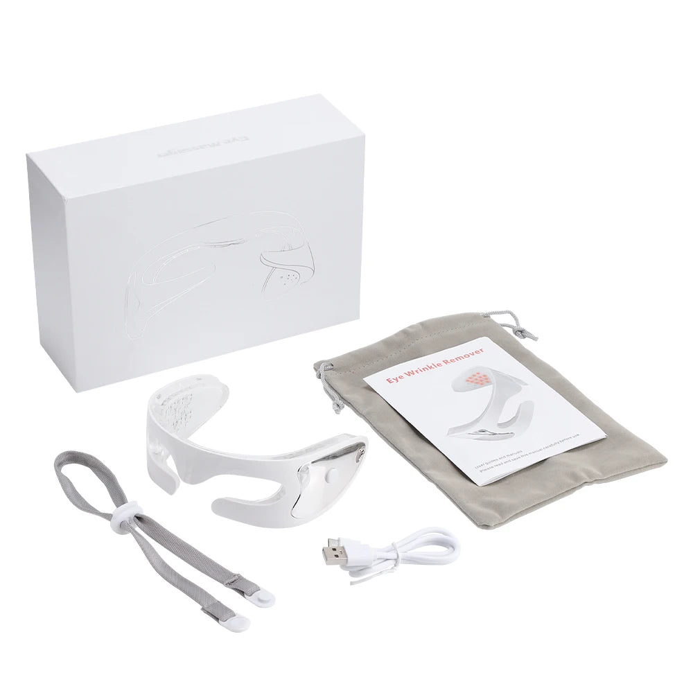 3D Eye Massager and Light Therapy Mask for Relieving Eye Fatigue at Home