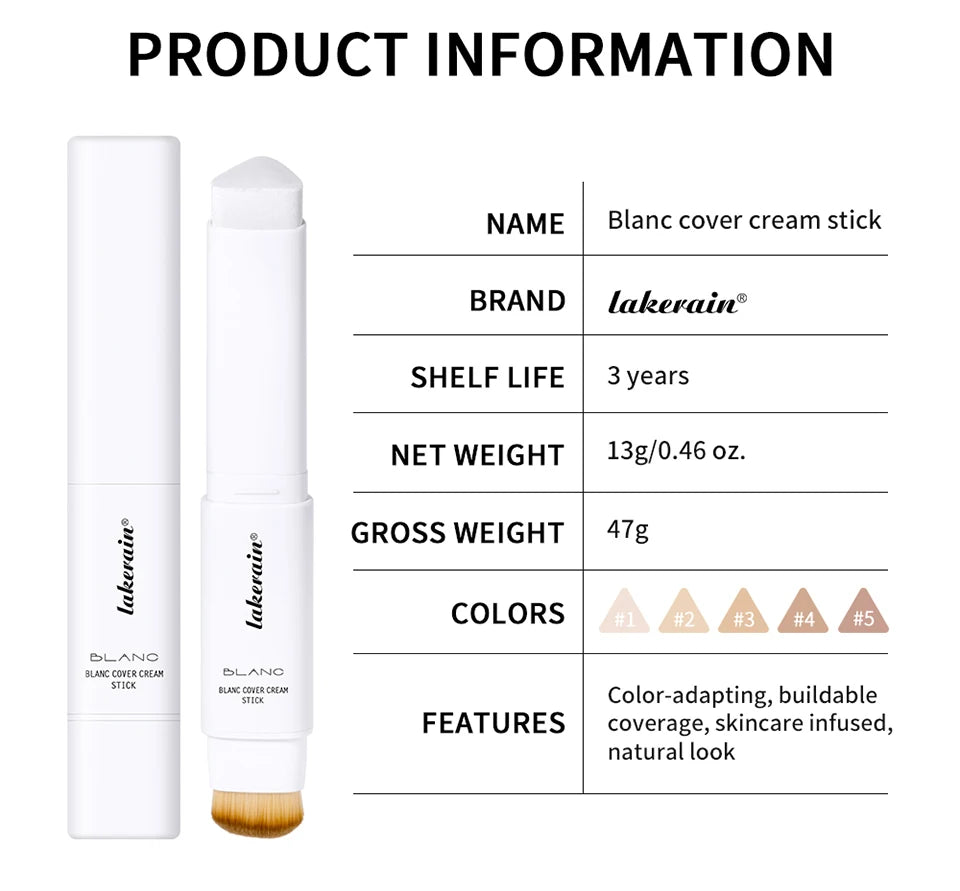 Color Changing Foundation Stick and Makeup Base for Everyday Natural Coverage - 18