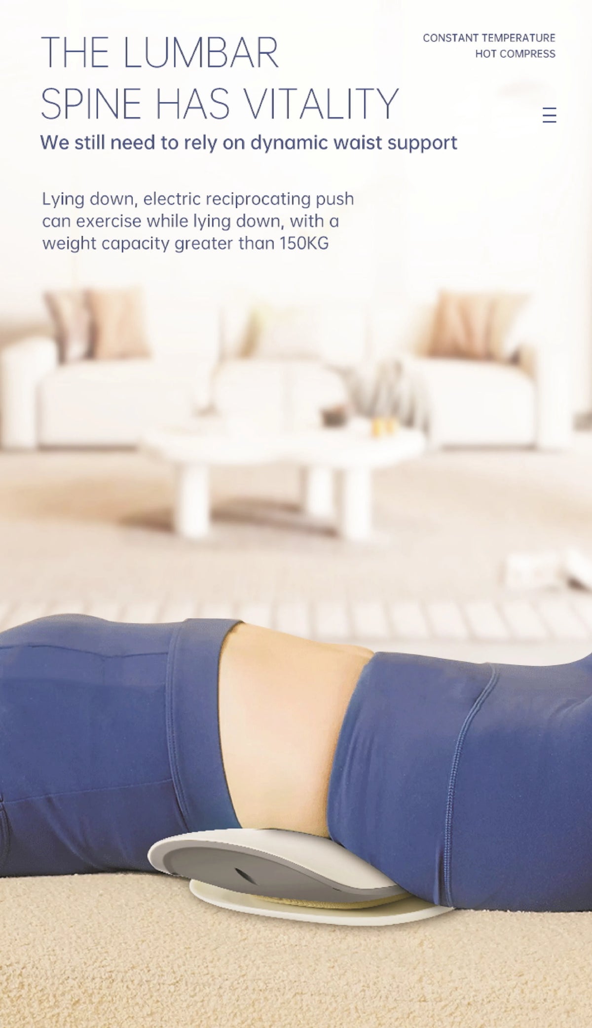 Electric Lumbar Traction Massager and Back Stretcher for Daily Relief at Home