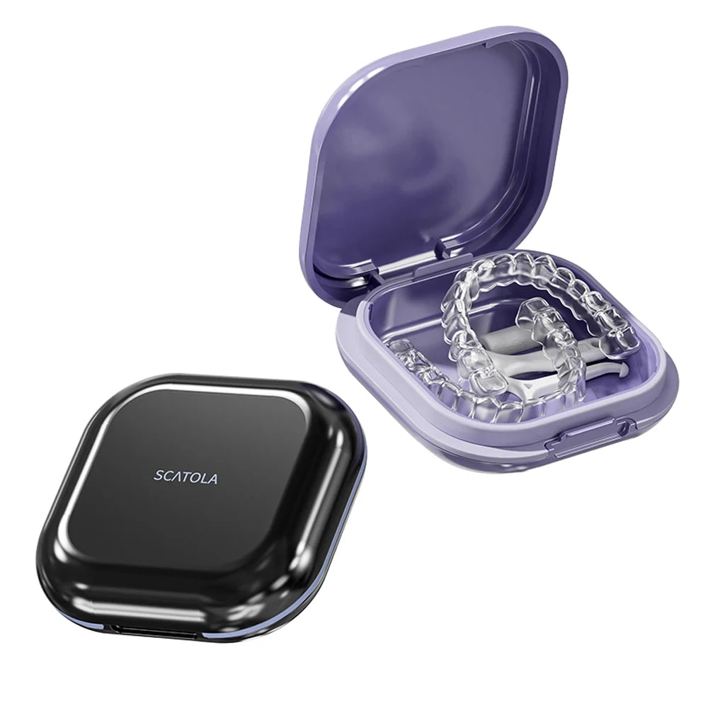 Orthodontic Case and Denture Holder for Daily Retainer Storage and Travel Use