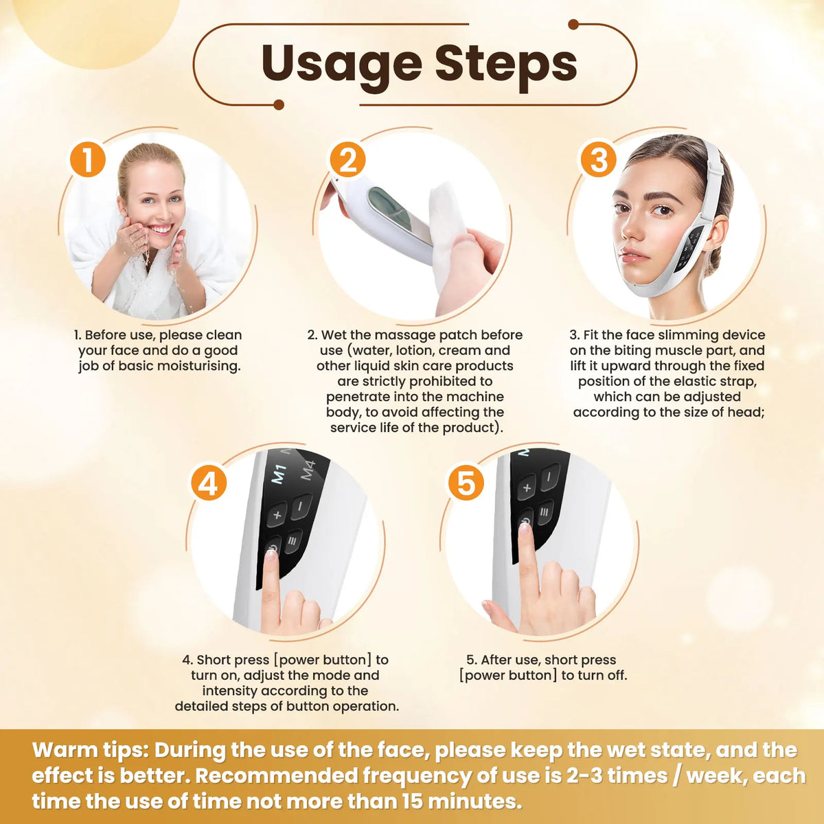 Electric V Face Lift Device and Facial Slimming Massager for Daily Skin Care Routines
