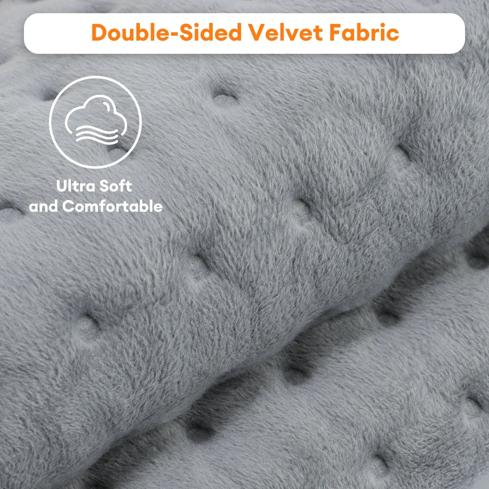 Electric Heating Pad and Warming Blanket for Back Pain Relief at Home Office