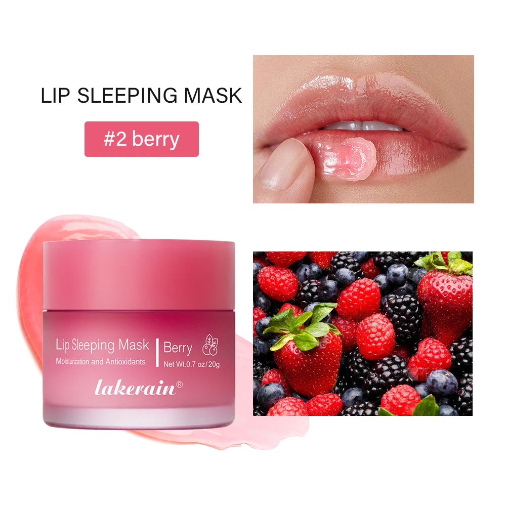 Lip Sleeping Mask and Hydrating Lip Balm for Dry Cracked Lips Overnight Repair