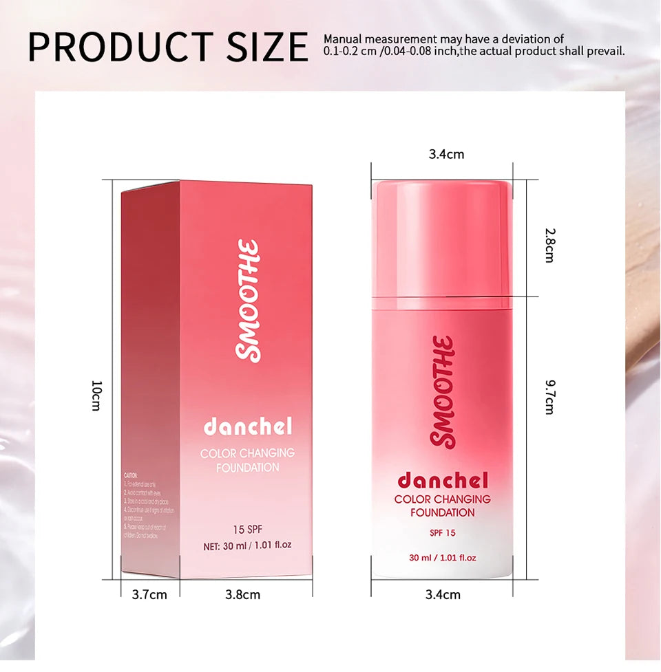Color Changing Foundation and Skin Tone Matching Makeup for Daily Face Wear