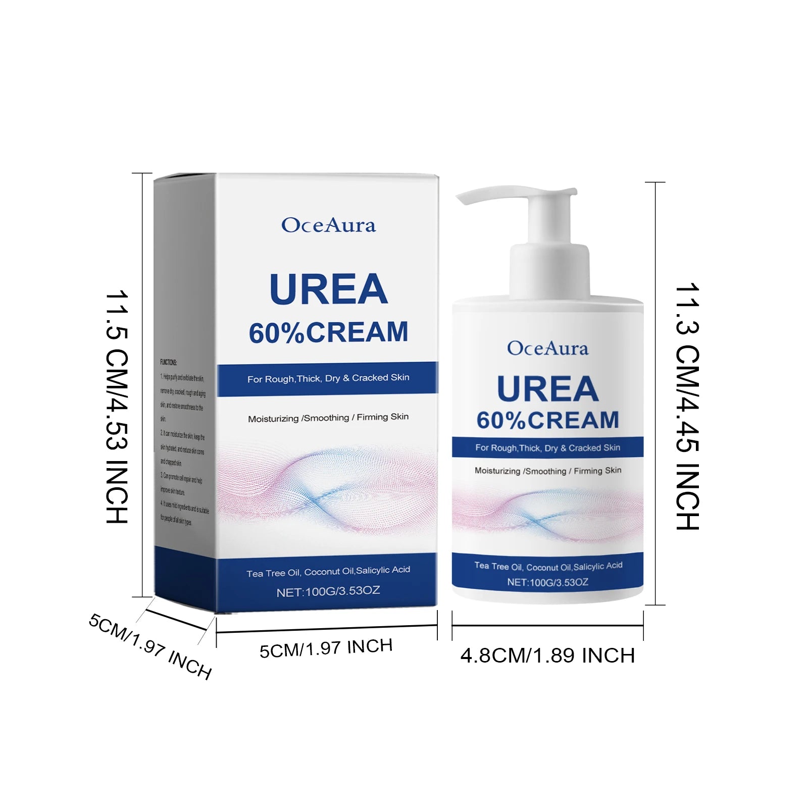 Urea Moisturizing Foot Cream and Cracked Heel Repair for Rough Dry Skin Care - 8