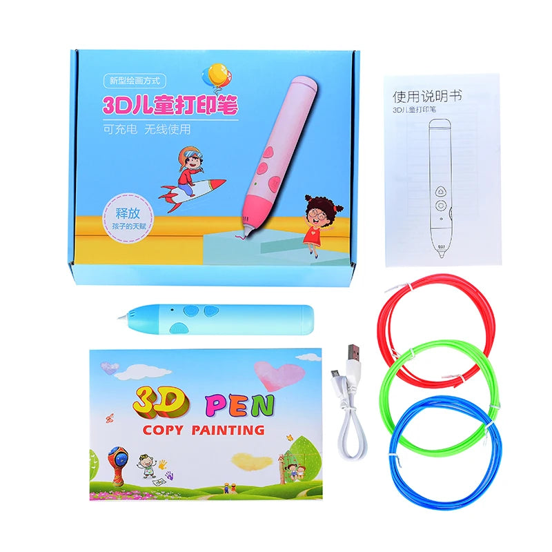 3D Printing Pen and Creative Drawing Tool for Kids Learning and Artistic Play