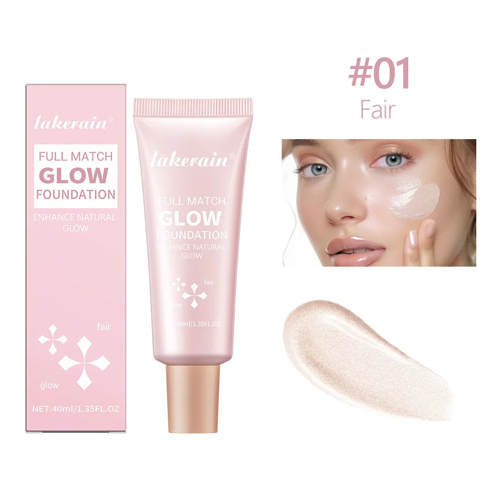 Liquid Glow Foundation and Illuminating Makeup Base for Radiant Skin Coverage - 18