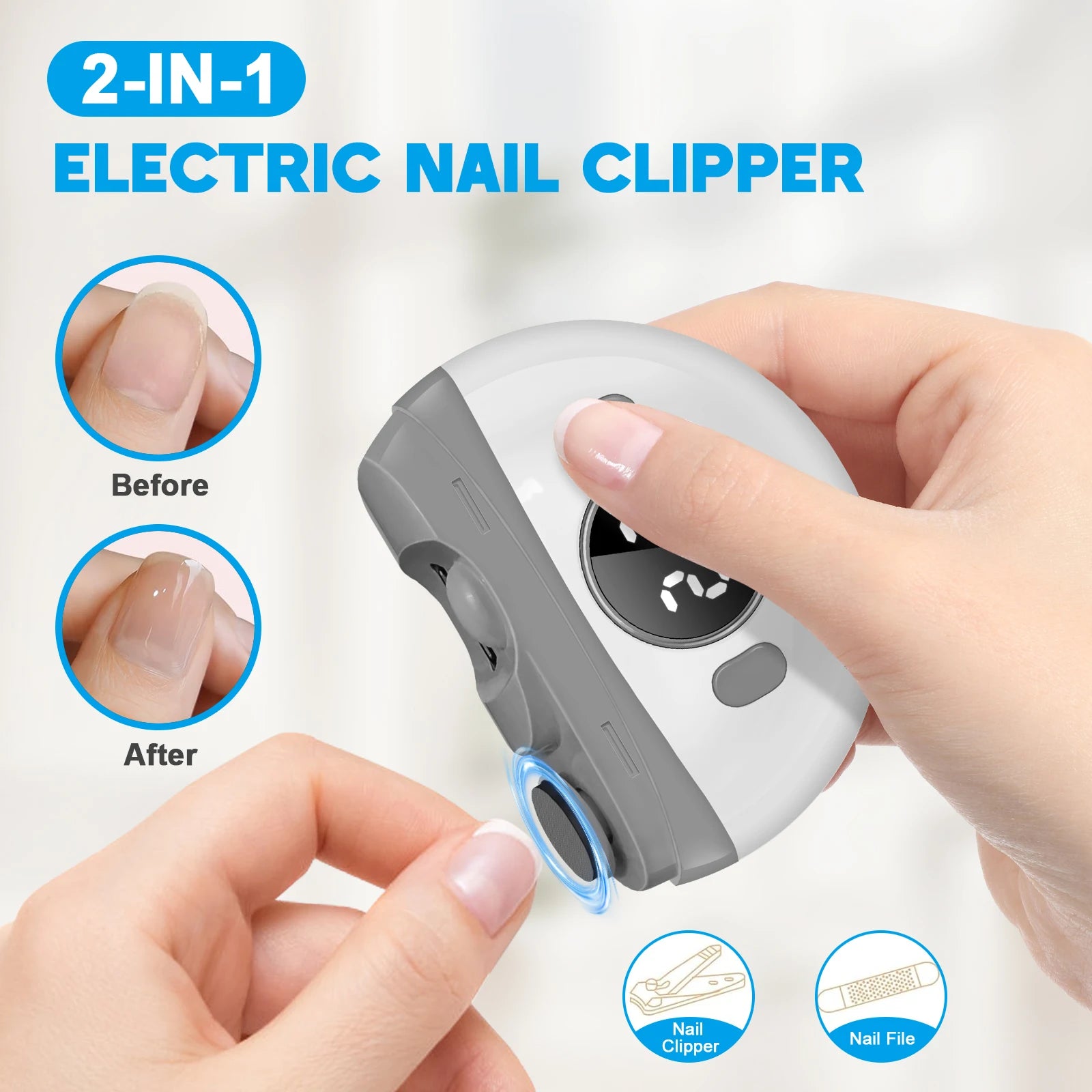 Electric Nail Clipper and Automatic Nail Trimmer for Seniors Adults and Babies - 10