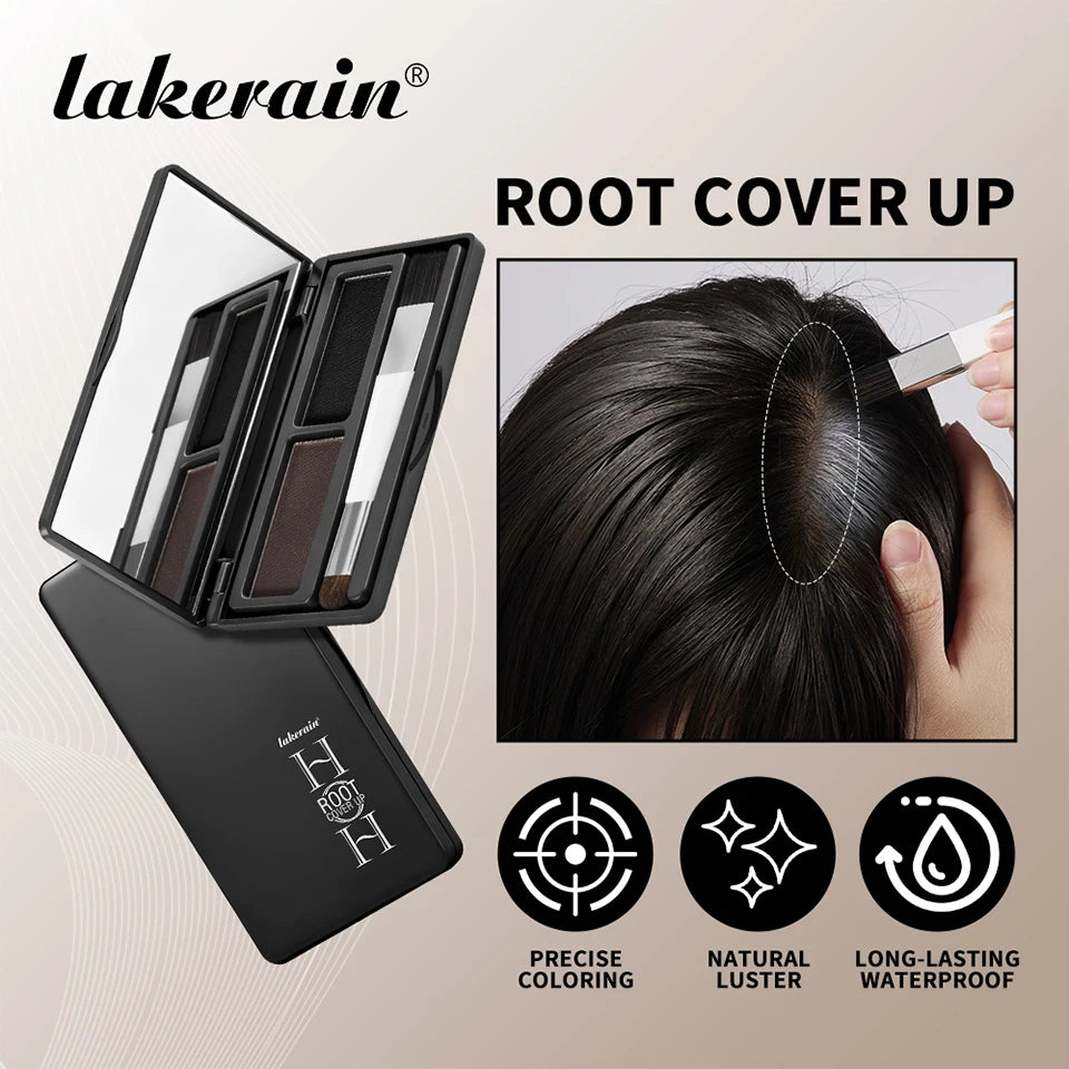 Hair Root Cover Up Powder and Hairline Shadow Palette for Seamless Grey Coverage - 7