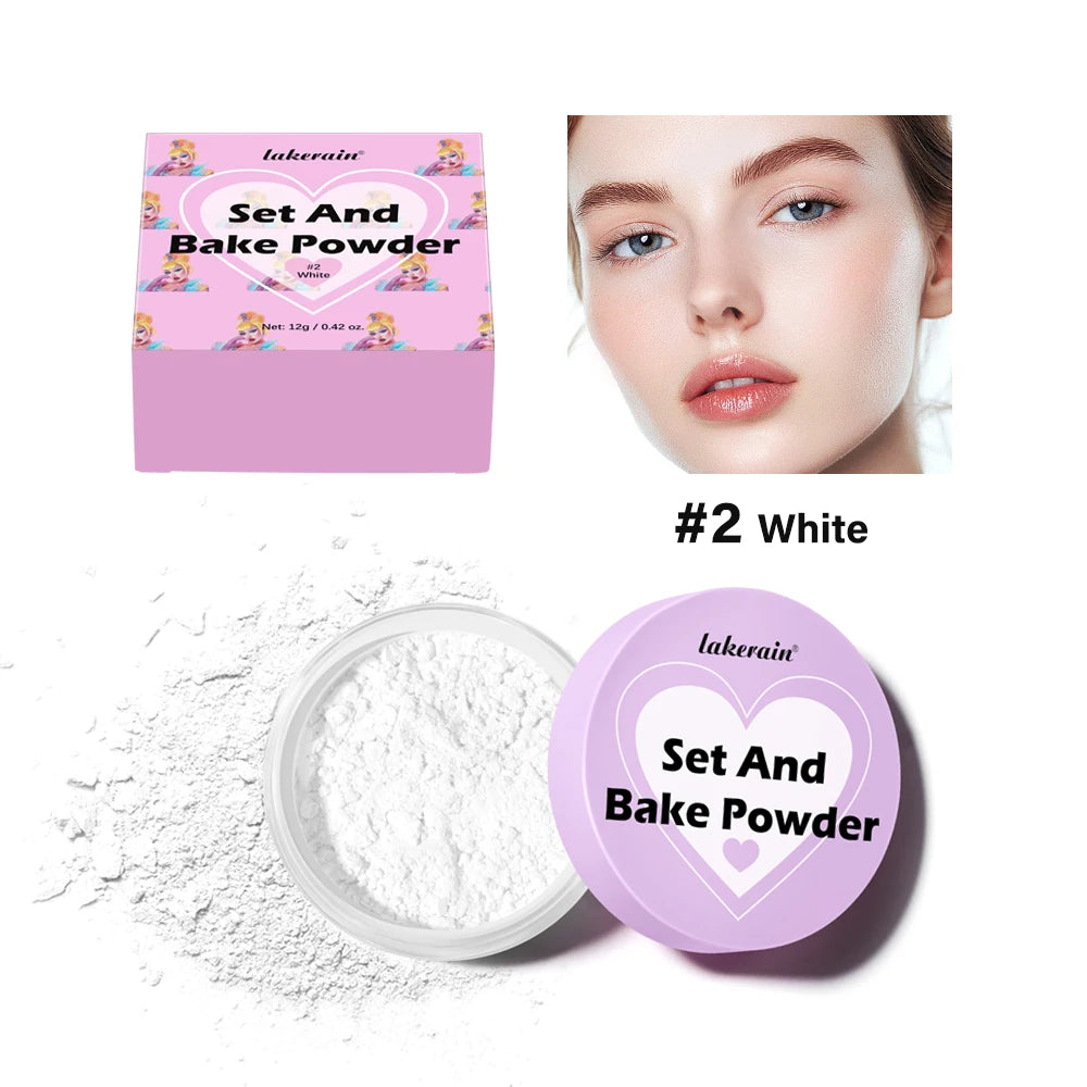 Set and Bake Powder and Oil Control Face Makeup for All Day Matte Finish