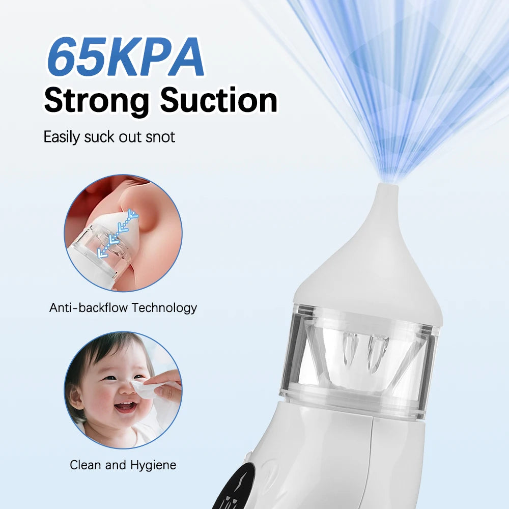 Electric Baby Nasal Aspirator and Nose Sucker for Congested Newborns - 13