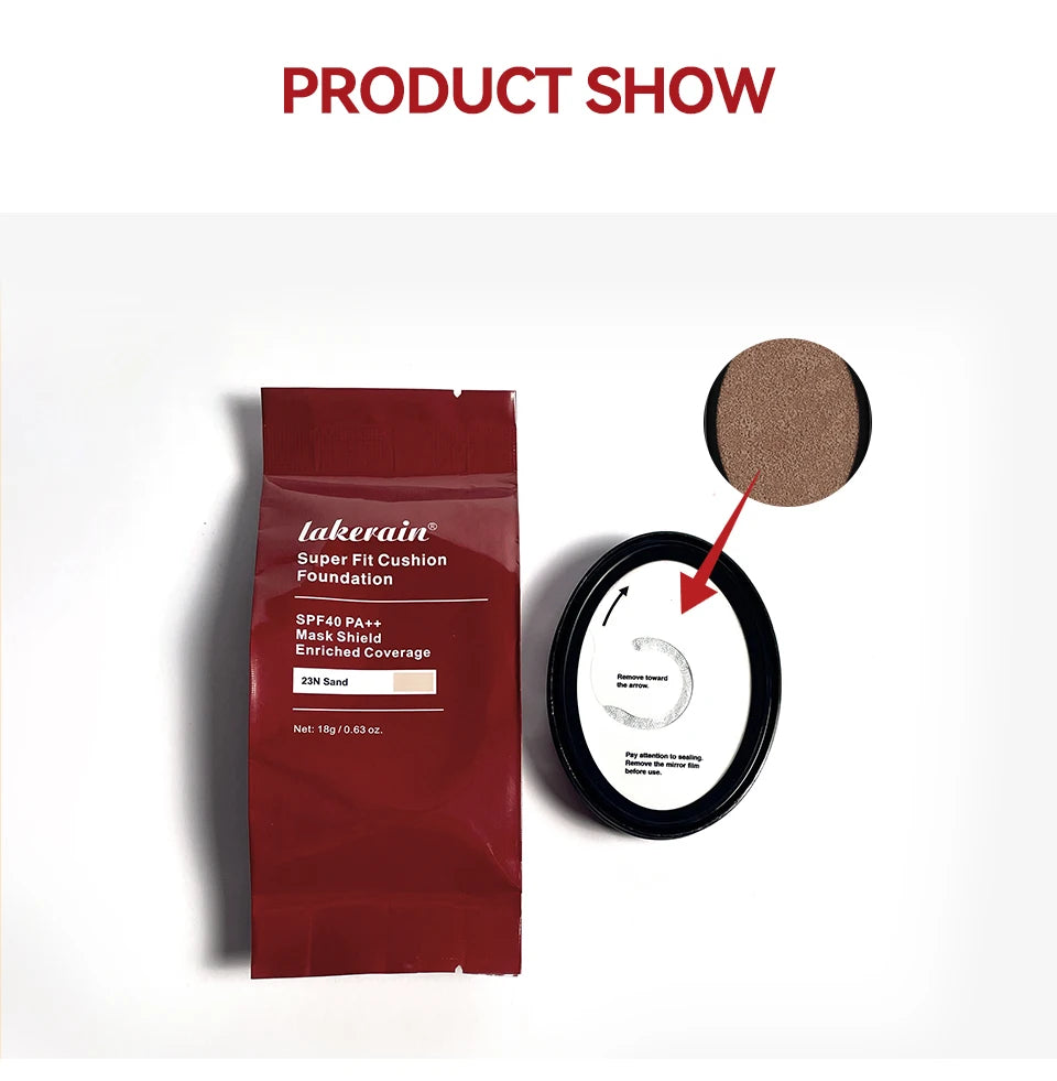 Cushion Foundation Refill and Compact Makeup for Long Lasting Daily Coverage - 15