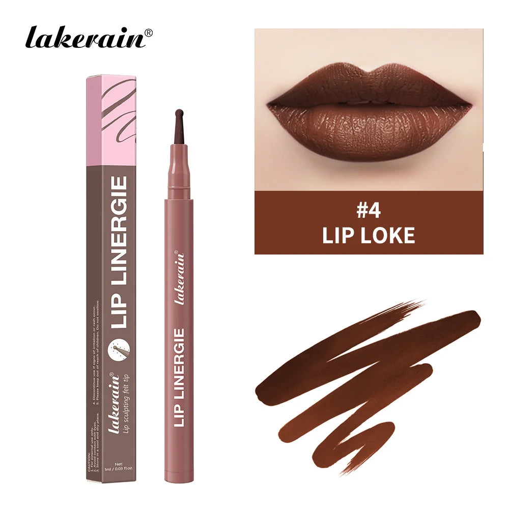 Lip Liner Stain and Waterproof Lip Contour Pen for Precise Long Lasting Makeup