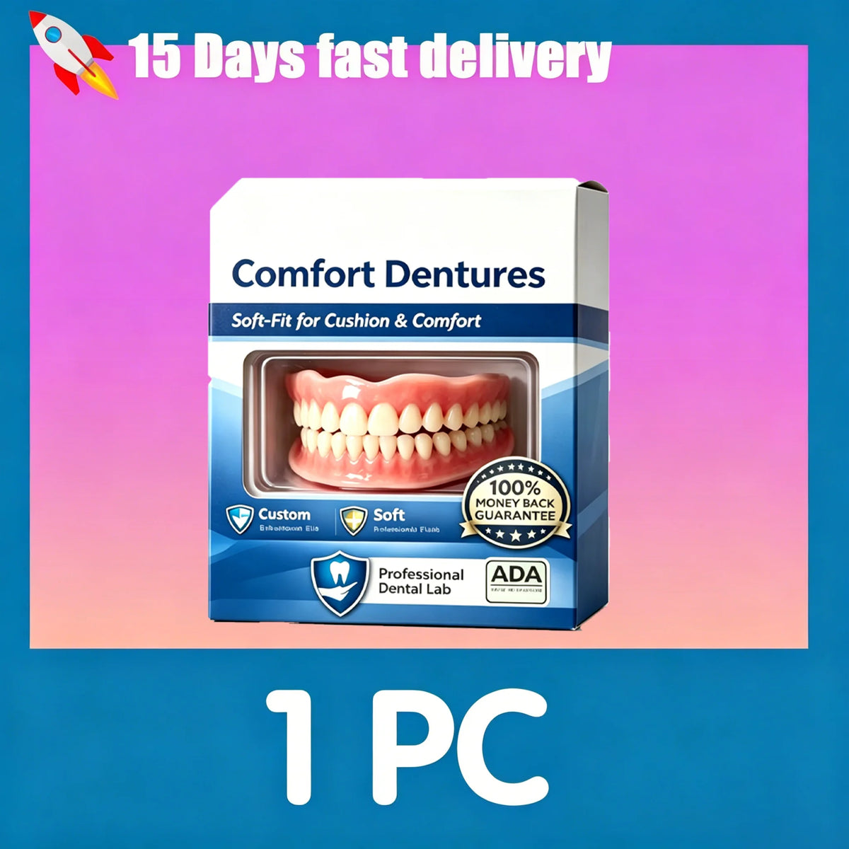 Natural Dentures and Cosmetic Fake Teeth for Instant Confidence and Daily Smile