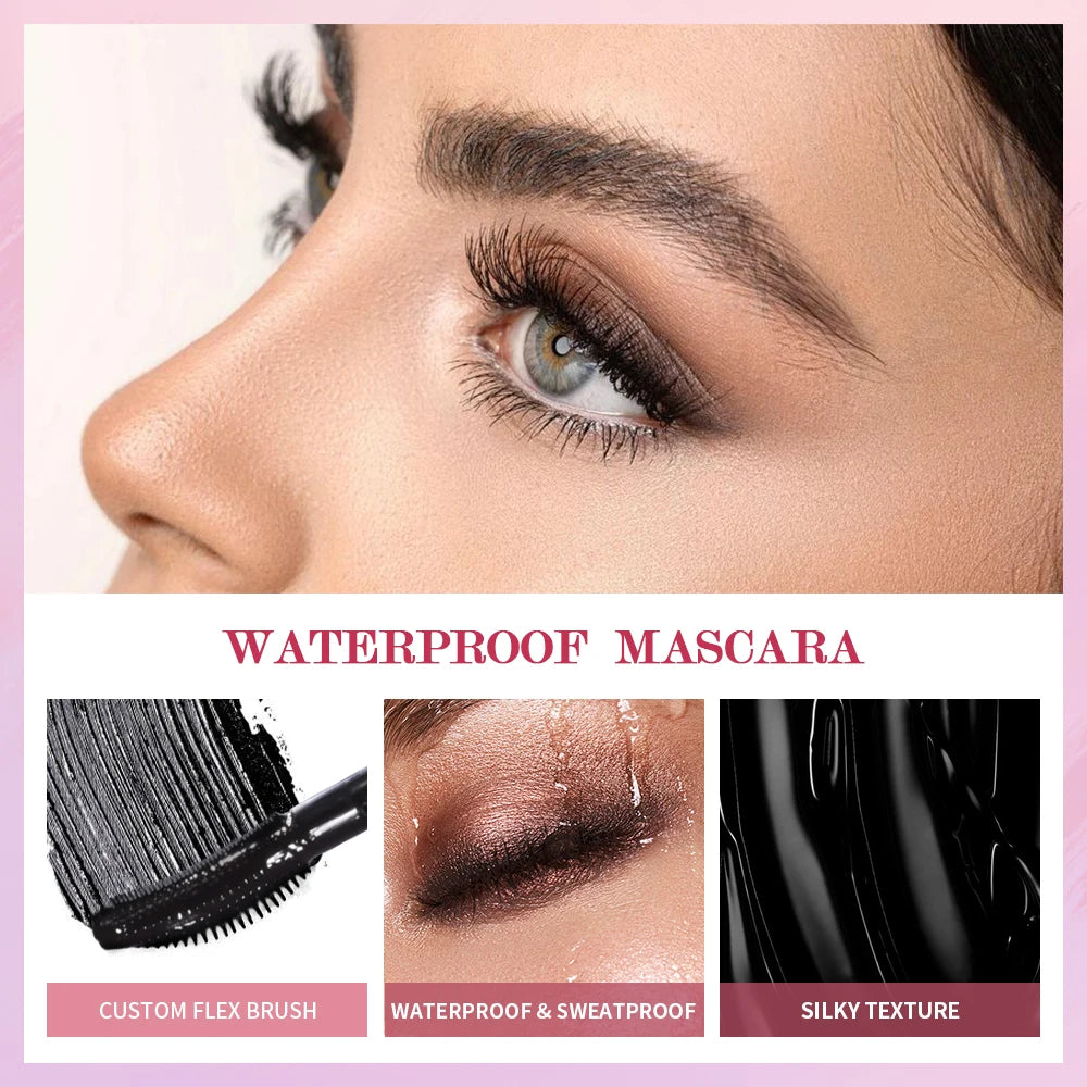 Lengthening Mascara and Volumizing Eyelash Makeup for Daily and Party Looks - 4