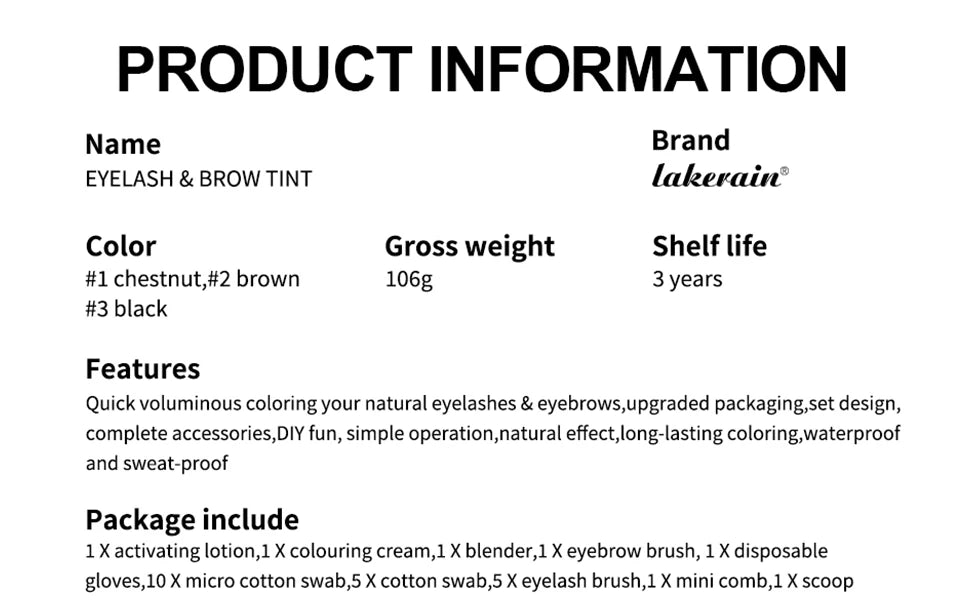 Eyelash and Brow Tint Kit for Natural Looking Definition and Long Lasting Color - 16