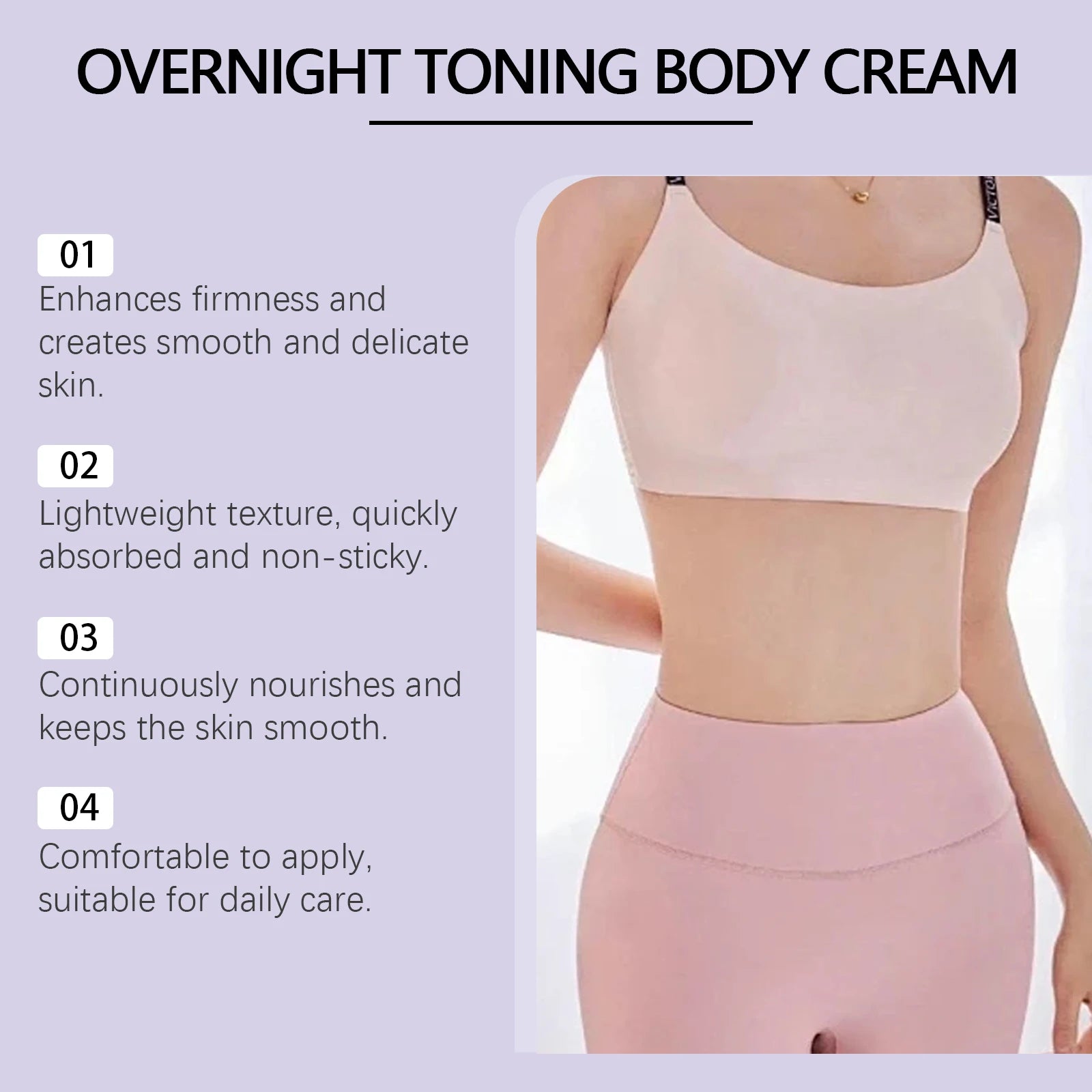 Firming Body Lotion and Toning Skin Cream for Restoring Elasticity and Moisture - 4