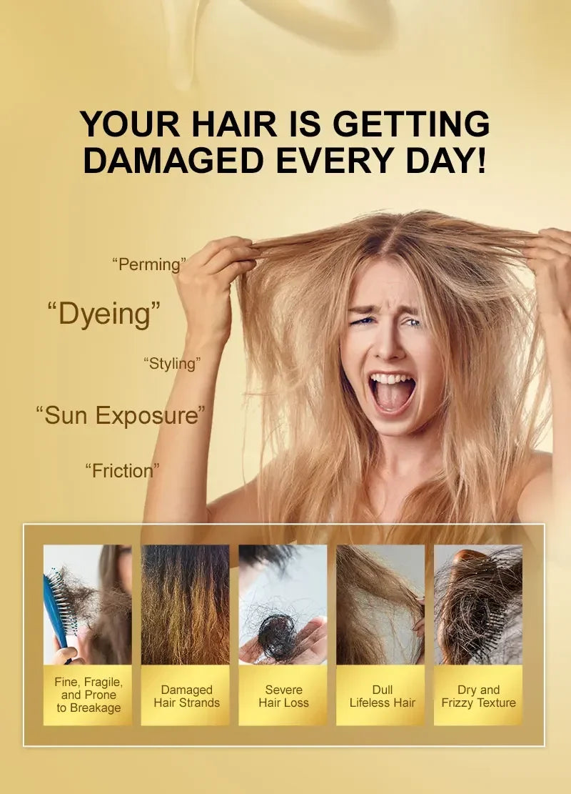 Morocco Hair Oil and Smoothing Serum for Dry Frizzy Hair Daily Repair Treatment